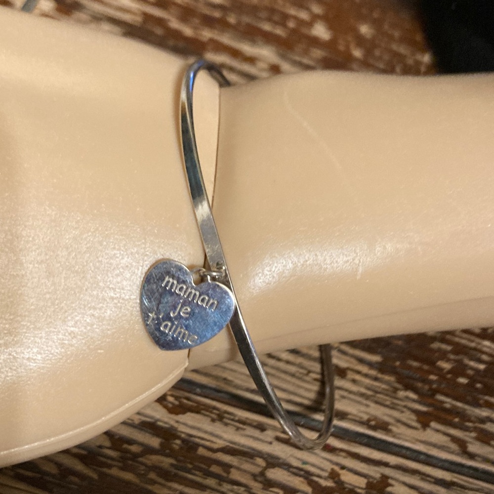 Maman je Tiame ( Mom I Love You Bracelet. Stamped 925 , pre owned